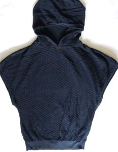 Black Texture Hoodie