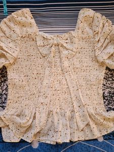 Floral Print Peplum Top