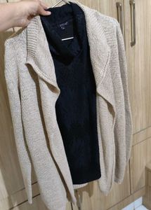 Knitted Metallic Shrug