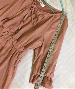 Peach Ruffle Top Bust 36