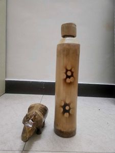 Handmade Bamboo Water Bottle