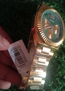 Original Guess Gold &amp; Green Watch
