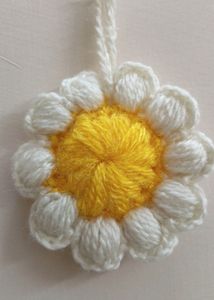 Crochet Daisy Keychain 🌼🌼
