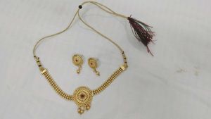 Gold-tone Necklace & Earring Set