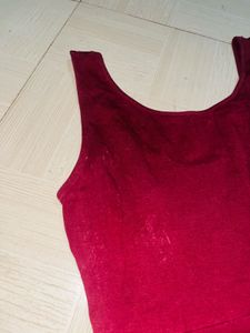 Burgundy Skater Dress