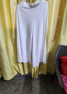 White Flared Trousers Annabelle By Pantaloons