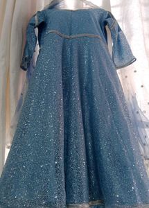 Elegant Blue Ethnic Gown