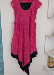 Pink Flared Dress
