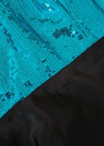 Sparkly Blue &amp; Black Party Dress