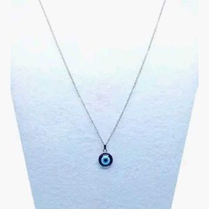 Evil Eye Silver Necklace
