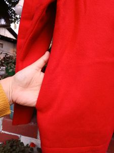 Stylish Red Overcoat