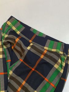 Plaid Wide Leg Pants