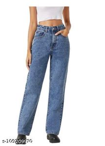 dark blue denim jeans for skinny girls loose fit