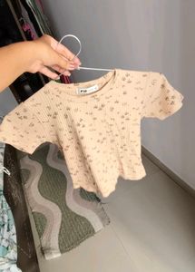 Cute Printed crop Tee