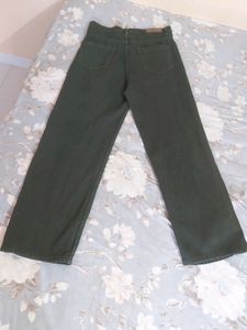 sage green baggy jeans
