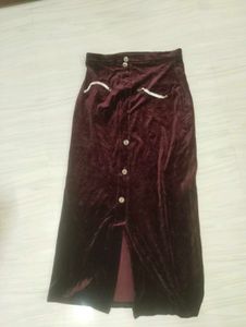 Burgundy Velvet Leggings