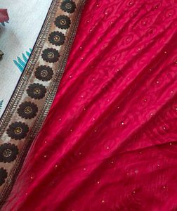 Elegant Red Saree