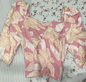 Floral Print Crop Top