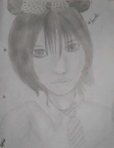 Realistic Japanese Girl Sketch