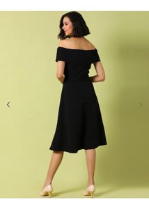 Chic Black Off-Shoulder Dress