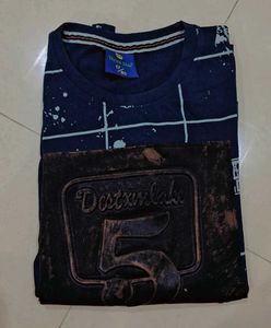 Stylish Navy Blue Printed Top