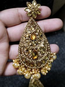 Elegant Gold Tone Drop Earrings