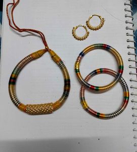 Bangles, Necklace & Earrings Set
