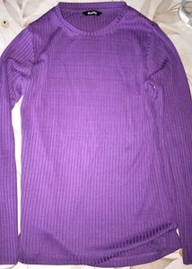 Purple Long Sleeve Top