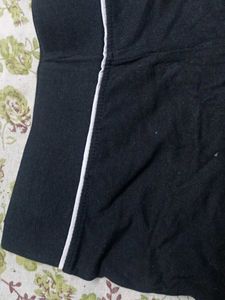 Black &amp; White Trim Shorts