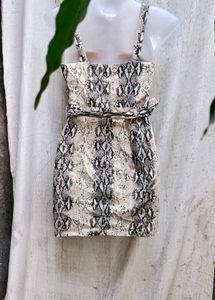 48108. Snakeskin Print Dress