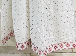 Beautiful White And Pink Kurta