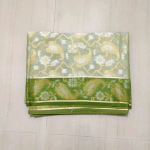Elegant Green Banarasi Saree