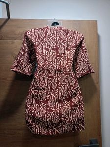 (&#34;Here&amp;Now&#34;)Maroon Printed Shirt Kurti🌺