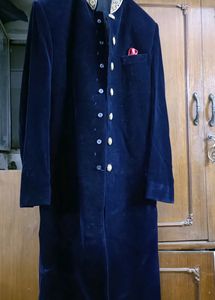 Velvet Blue Sherwani