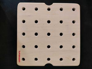 TOPBRIGHT Rainbow Stack &amp; Lacing Button Peg Board