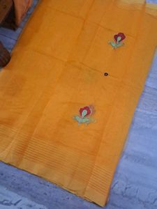 Elegant New Yellow Saree