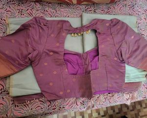 Elegant Pista greenSaree Blouse