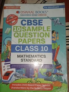 Oswaal Mathematics Sample Paper Class 10th  2023