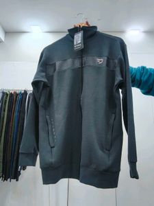 Dark Gray Zip-Up Jacket