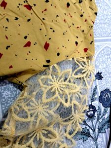 Stylish Yellow Printed Top