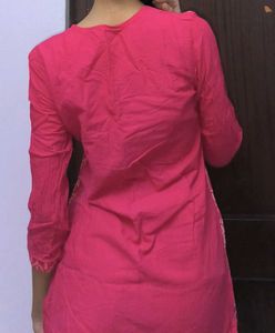 Pink Printed Kurta