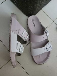 Zudio Pink &amp; White Slides