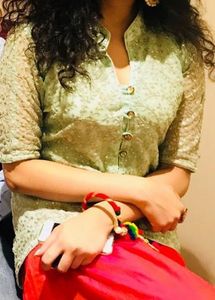 Embroidered georgette kurta