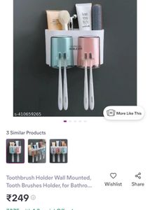 Wall-Mounted Toothbrush Holder