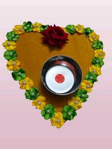 Heart Shaped Pooja Thali