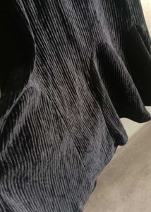 Black velvet dress