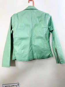 Winter Faux Leather Jacket With Fur Inside