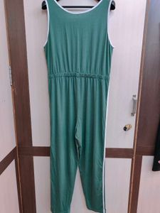 Green Sleeveless Jumpsuit