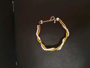 Pearl &amp; Gold Bracelet