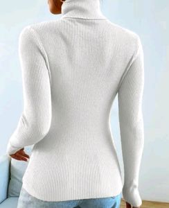 Full Sleeves Highneck Ribbed Bodyfit